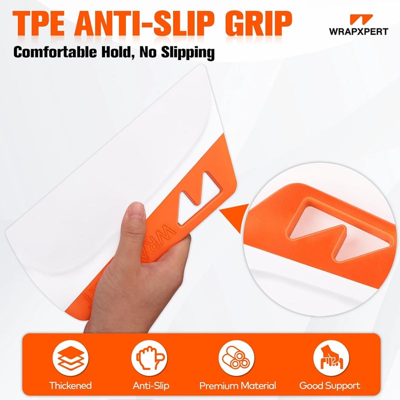 WRAPXPERT Wallpaper Smoothing Tool, Wallpaper Squeegee for Peel and Stick, 7.87 Inch Smoothing Squeegee Smoother for Wall Paper Applying, Adhesive Contact Paper, Backsplash, Window Film Installation - Image 4